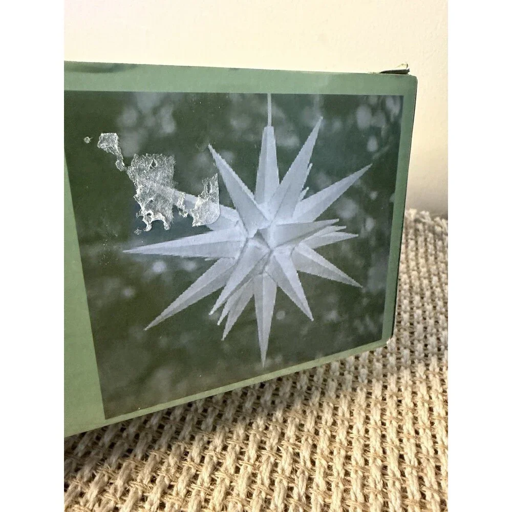 Elf Logic Moravian Star For Advent & Christmas 21 Inch Illuminated Hanging Star
